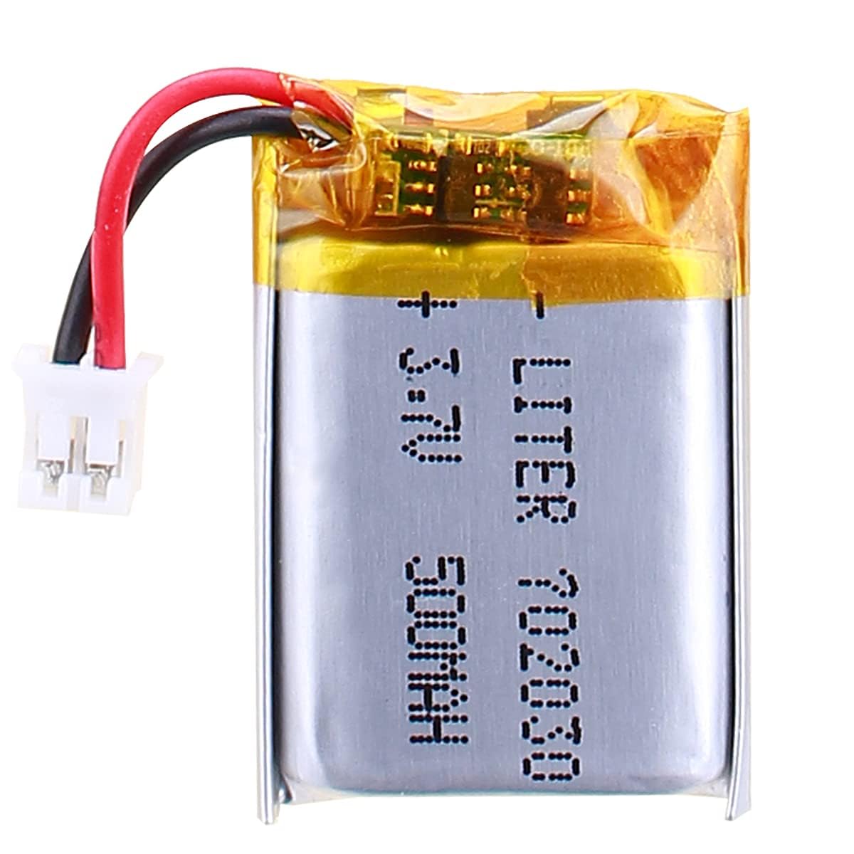 3.7V 500mAh 702030 Lithium Polymer Battery with Wire Connector for RC Drone, Toys, Headset, Robotics Applications-image-41