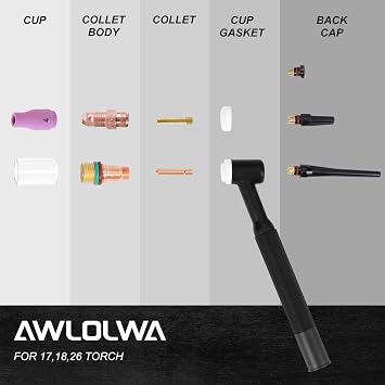 81PCS TIG Welding Torch Accessories WP17/18/26