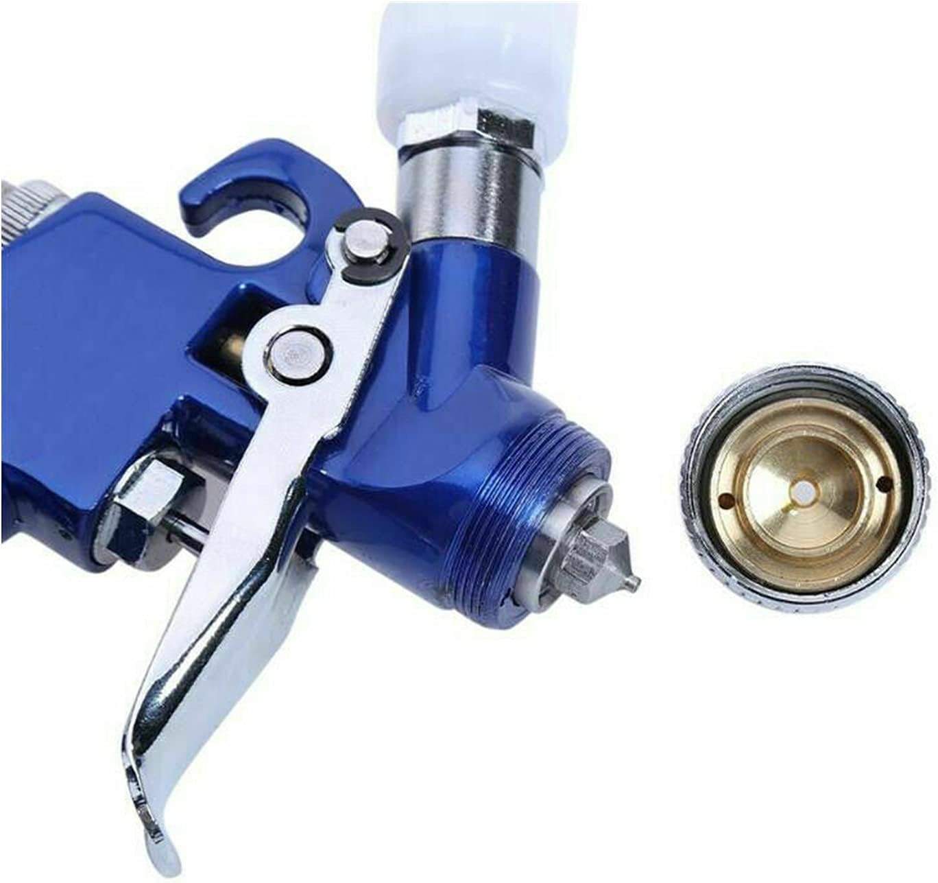 Sand Blaster H2000 HVLP Mini Gravity Feed Spray Paint Gun, 125cc Cup Capacity (Color : Only 0.8mm Nozzle)