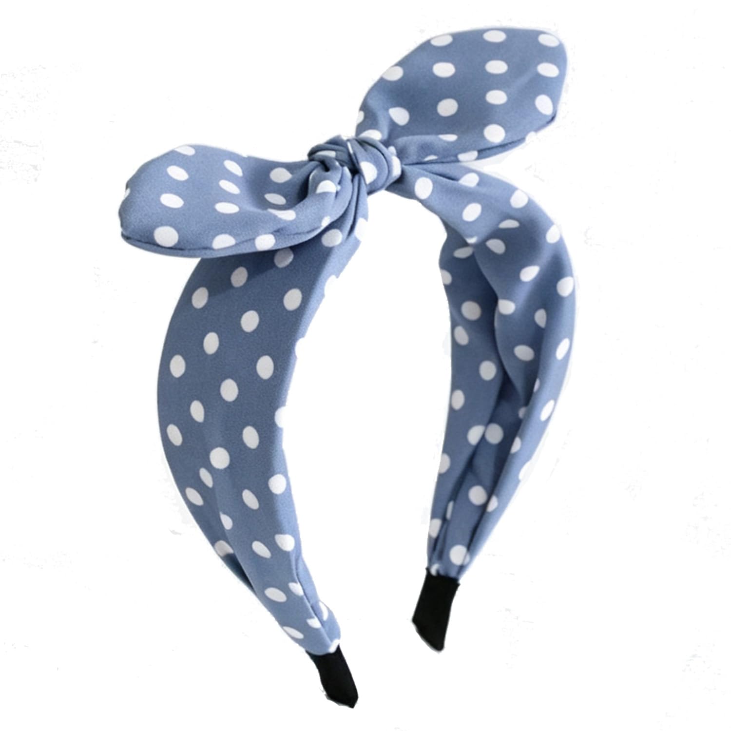 Red Polka Dot Bow Headbands Cute Bandana Hairband Halloween Costume 50s Hair accessories for women and girls