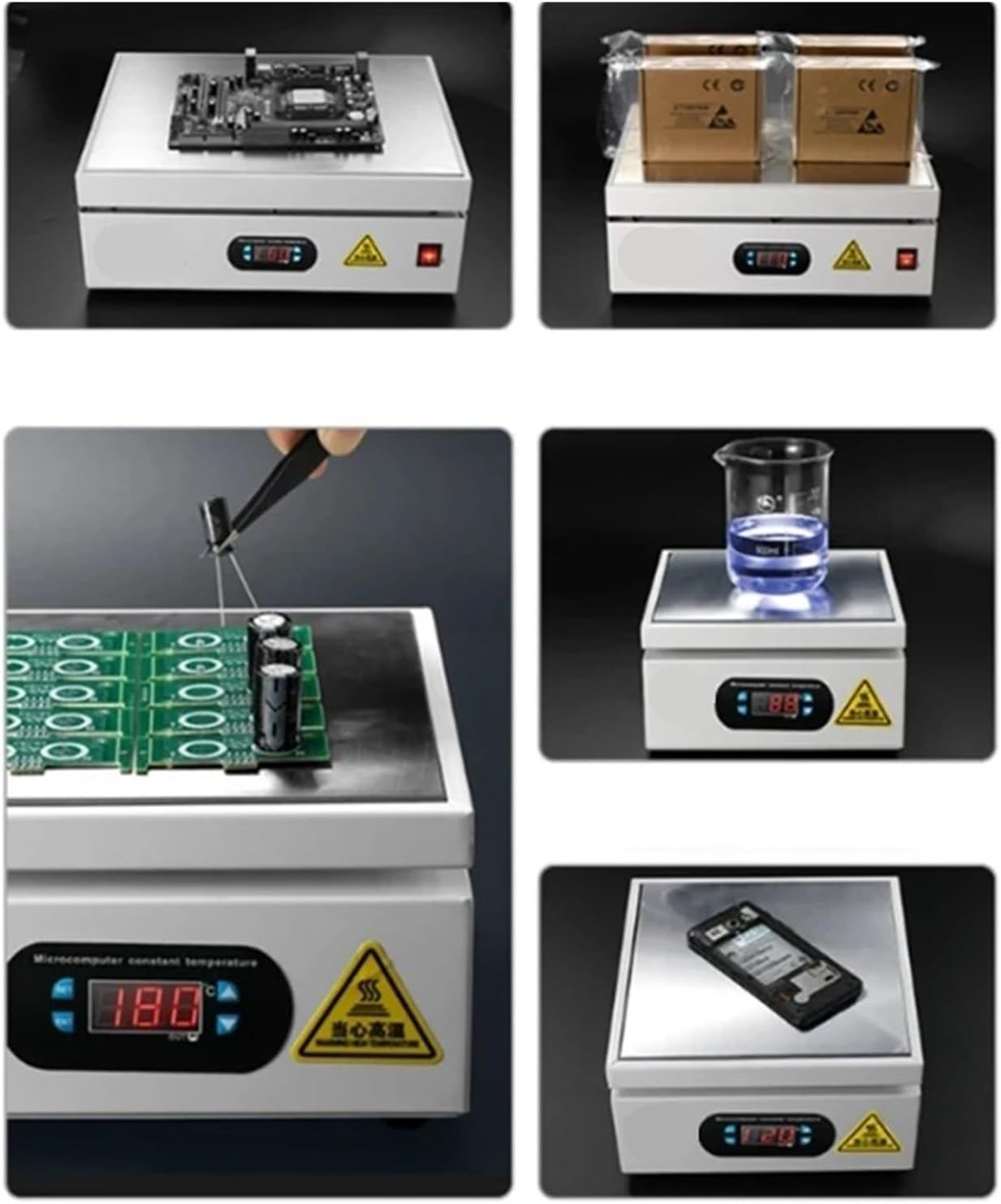 300 * 400mm Heating Station Electronic Hot Plate Table Preheating Platform 0~400 ℃ For BGA PCB SMD Phone LCD Touch Screen Repair