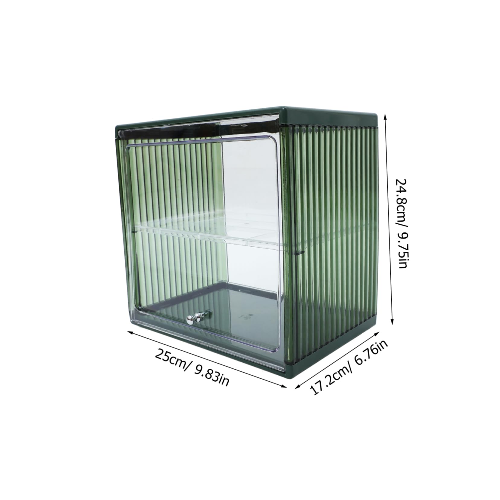 COLLBATH Box Transparent Kitchen Storage Organizer for Fresh Breads and Snacks Plastic Container for Countertop Use Space Saving Design