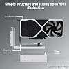 JSDNGURK GPU OCuLink GPU Dock PCIe 5.0x4 GDP Laptop to External Video Graphics Card M.2 Oculink SFF8611 to PCIE X16 Bend White