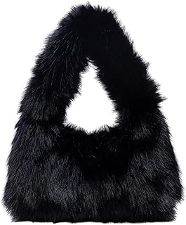 SHENHEWomens Fuzzy Faux Fur Crescent in Pakistan