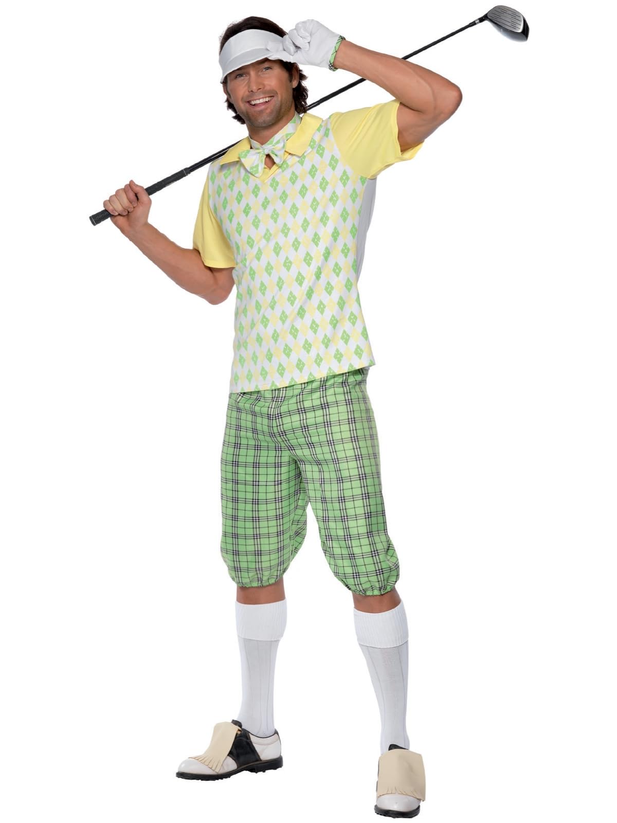 Smiffys Gone Golfing Costume, L - Size 42inches-44inches, Green