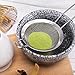 Bamboo Matcha Tea Whisk Set (Chasen) Matcha Bowl (Chawan) Bamboo Scoop (Chashaku) Ceramic Whisk Holder Handmade Matcha Ceremony Starter Kit For Traditional Japanese Tea Ceremony (7 Pcs).