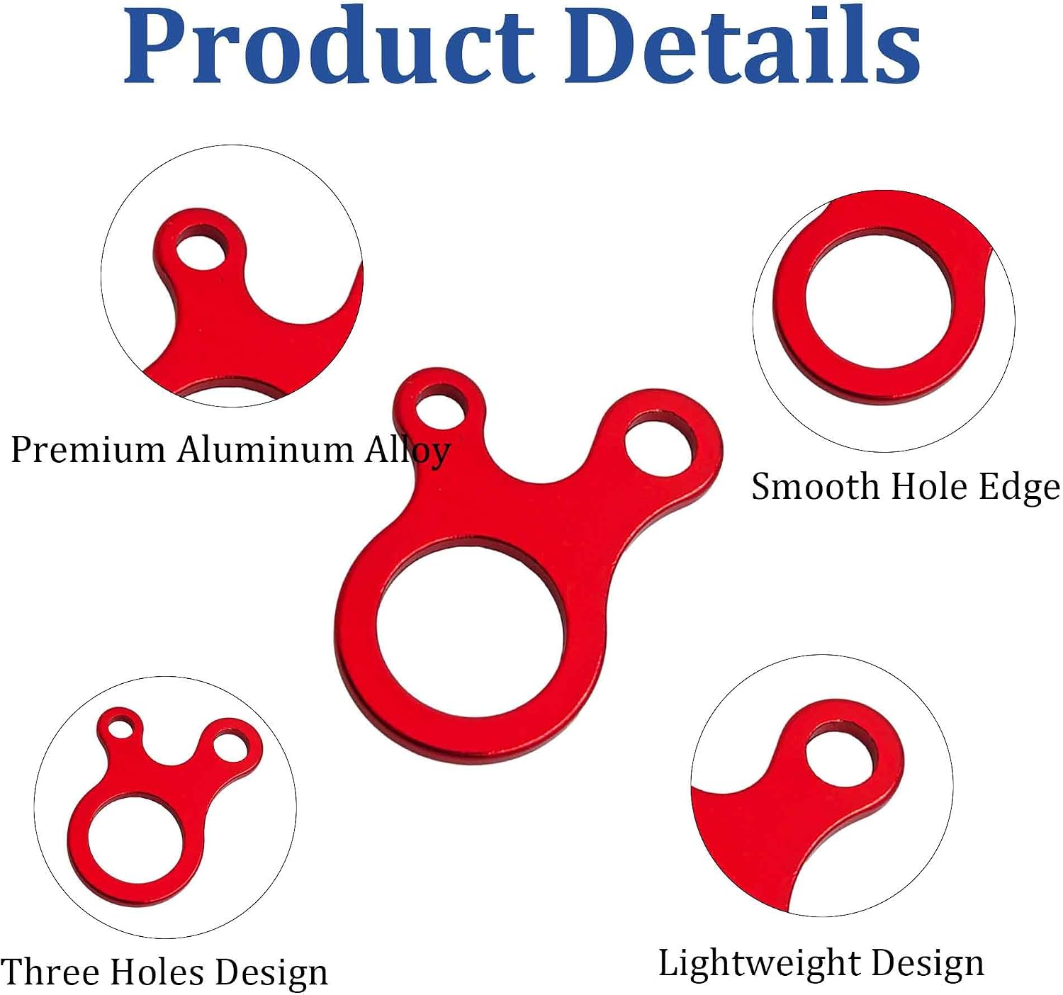 12PCS Aluminum Alloy Tent Rope Tensioner, Portable Snail Shape Guyline Cord Adjuster for Camping Hiking Backpacking Outdoor Tent Accessories (Red)