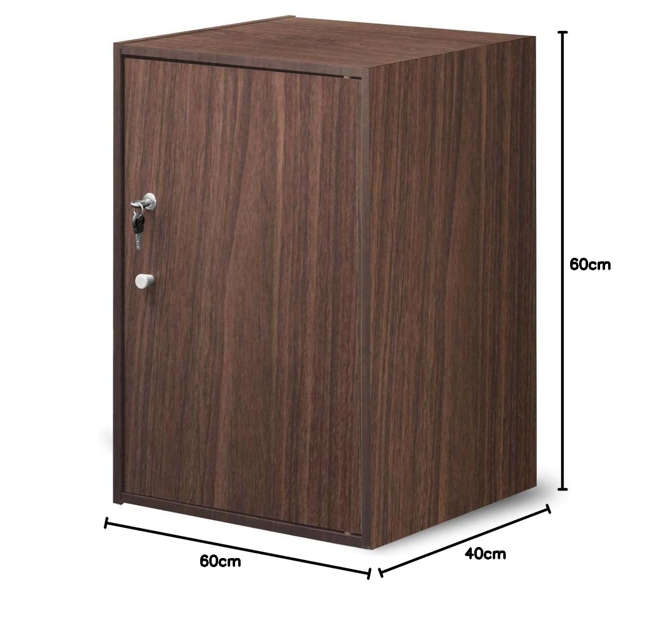 Amazon.co.jp: ottostyle.jp 鍵付き2段収納ボックス 40×40×60cm