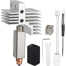 Upgrade Ceramic cc Hotend for Elegoo Centauri Carbon Hotend Print Head Extruder Hot End with 0.4MM Hardened Steel Nozzle Heating Element for Elegoo Centauri/Centauri 3D Printer hotend