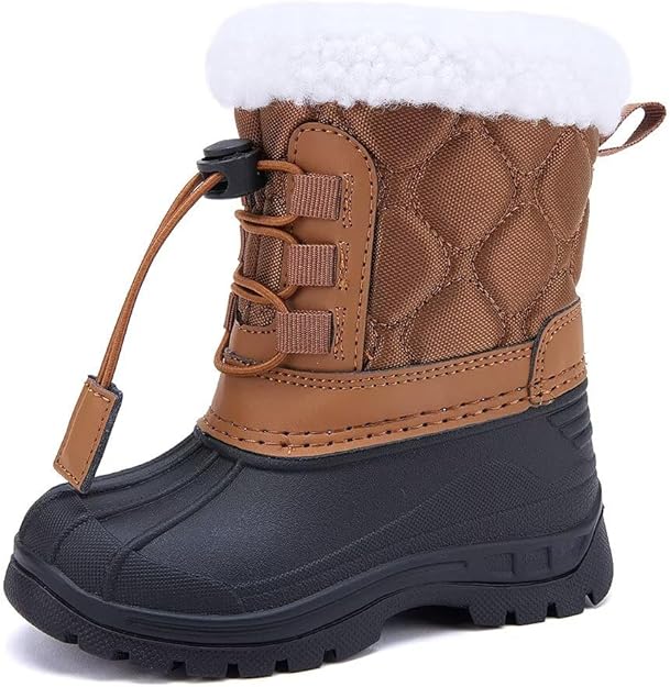 BMCITYBM Toddler Snow Boots Boys Girls Winter Shoes Cold Weather Outdoor Lightweight Waterproof Boots