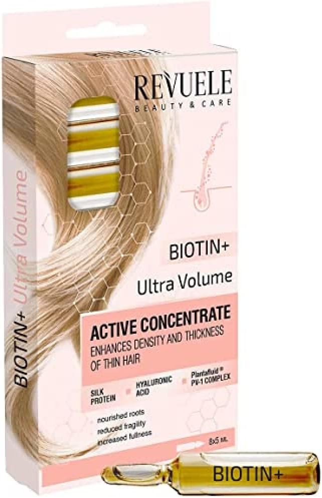Revuele Ampoules Active hair Concentrate (Biotin and Ultra Volume,8x5ml)