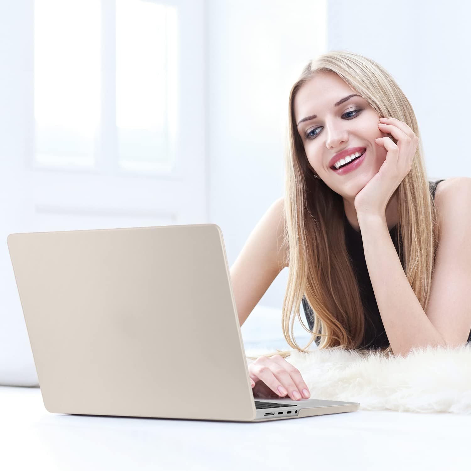 MEEgoodo for M4 MacBook Pro 16 inch Case 2024 2023 2021 (Fit Model A3403/A3186/A2991/A2780/A2485) M3 M2 M1 Pro/Max with Touch ID, Laptop Hard Shell Case with Keyboard & Webcam Cover, Rock Gray - Image 7