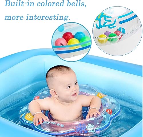 Miniatura 2 de Flotador de natación para bebé, flotador inflable para bebé, flotador de agua para bebés, anillos de piscina para niños pequeños de 6 a 48 meses