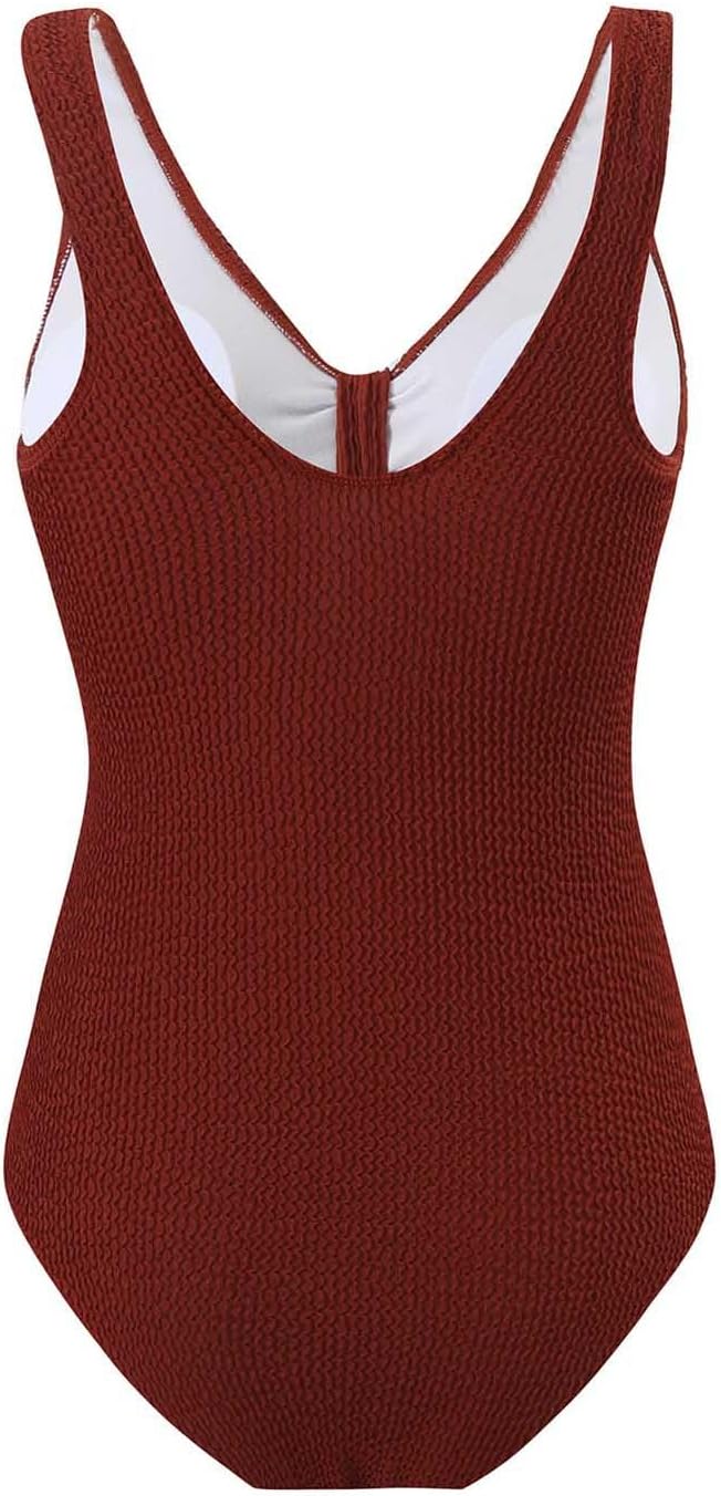 Women Tummy Control One Piece Swimsuit - Push Up Full Coverage Slimming Bath Suits for Women