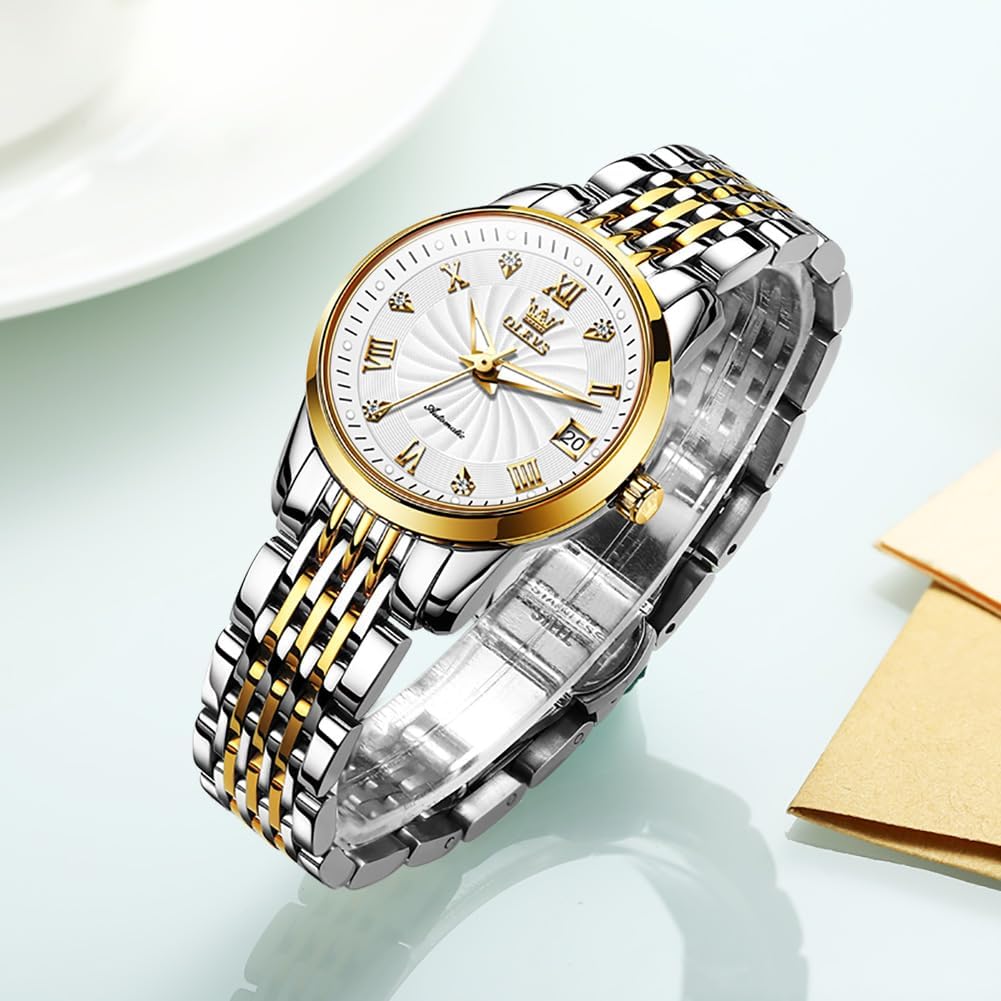 OLEVS Womens Automatic Watch Diamond Fashion Luxury Dress - Image 5