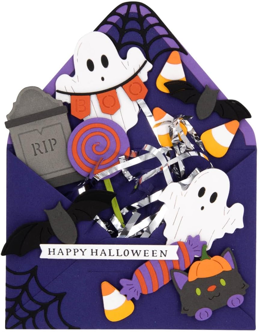 Spellbinders S5-603 Halloween Wonder Etched Dies from The Envelope of Wonder Collection