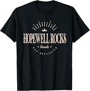 Hopewell Rocks Canada | Hopewell Rocks New Brunswick Modern T-Shirt
