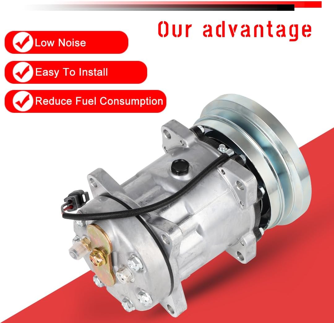 cciyu Air Conditioning Compressor for Caterpillar All Model Replaces AC Compressor for Car SD7H15HD