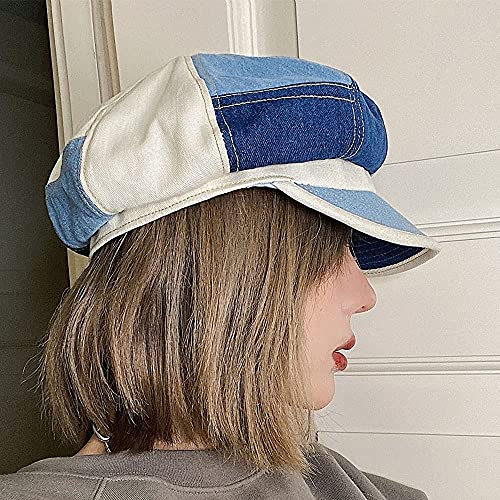Bucket Sun Hat Women Packable Fisherman Denim Floppy Hats (Blue-C) #TOP3