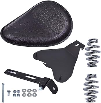 Motocycle Spring Seat Black Mounting Bracket Replacement for Sportster Chopper 48 Dyna Honda Yamaha Kawasaki Suzuki