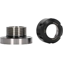 Qqmora ER50 Collet Chuck High Carbon Steel 100mm Diameter 7 Hole Flange for CNC Milling Machine and Lathe Tool