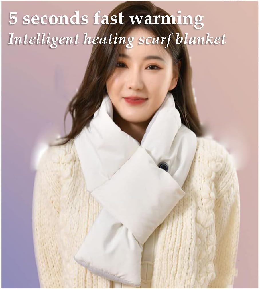 review Relieve Fatigue USB Electric Blanket Fast Heating Electric Blanket Scarf Type Electric Heating Blanket 3 Heat Settings Washable for Winter Utility Savings