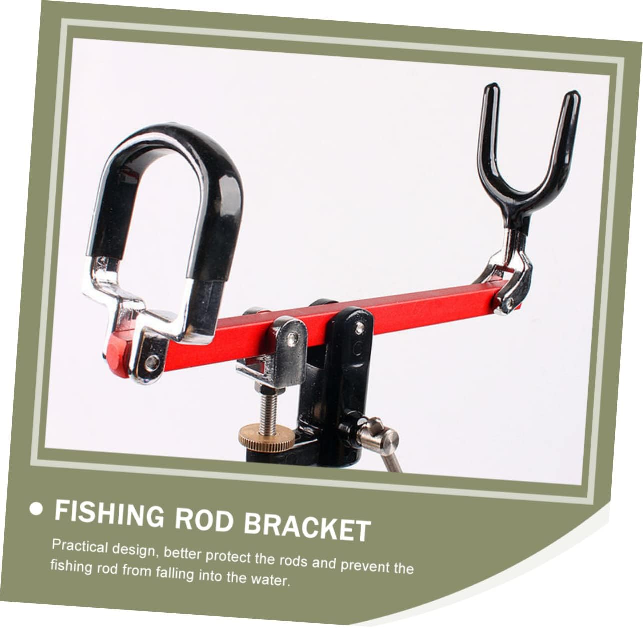 WOONEKY Ground Bracket Fishing Rod Storage Rack Sea Pole Holder Professional Rod Bracket