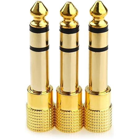Amazon.com: Quarter inch Adapter, 6.35mm (1/4 inch) Male to 3.5mm (1/8 ...