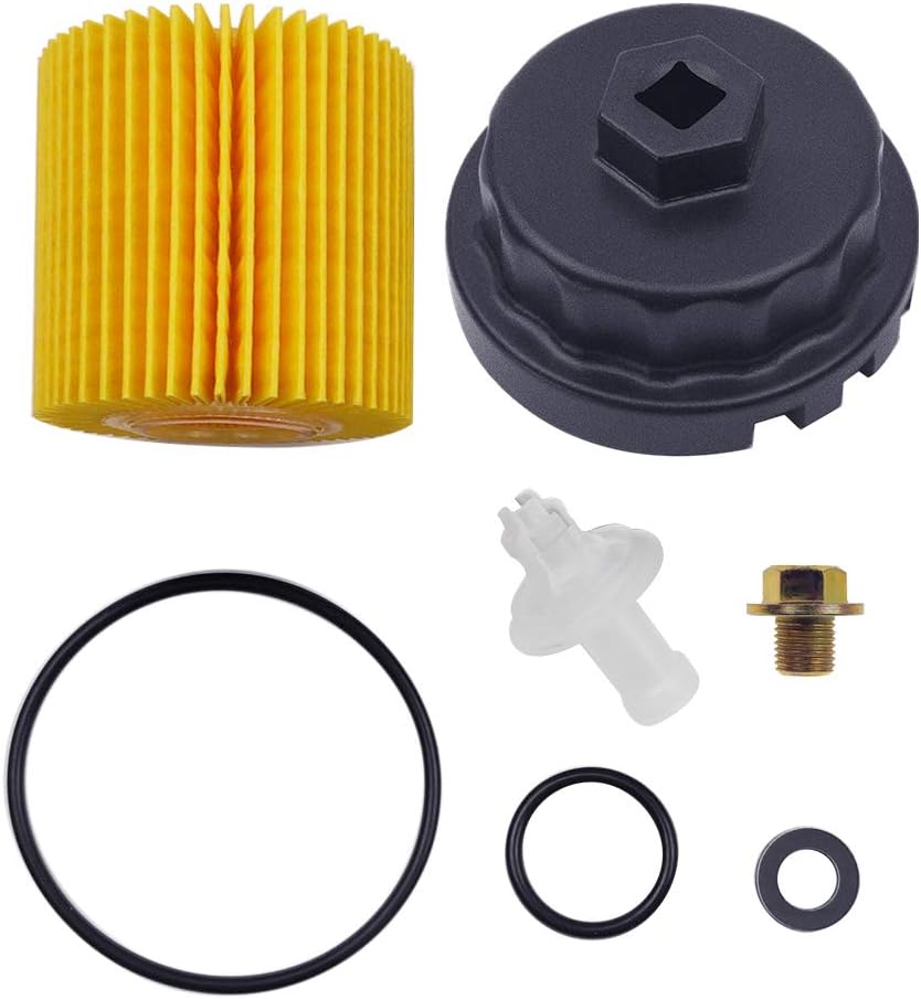 Genuine Toyota Oil Filter 3-Pack - 04152-YZZA1 With Wrench & Crush Washers - Easy Install