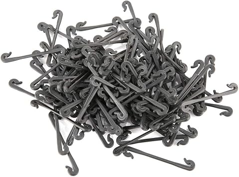 100Pcs Grape Grafting Clips Garden Plant Vegetable Vine Flower Clips Fixing Clamp Black
