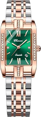 FANMIS Fashion Women Watch Luxury Stainless Steel Rectangle Quartz Calendar Waterproof Belt Diamond Wristwatch