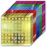 折り紙 キラキラ 50枚入り 5色 20cm角 ホログラム ホイル折り紙 片面 おりがみ ペーパー カラフル 千羽鶴 装飾 七夕 手芸 クラフト 20cmx20cm きらきらぷんぷん丸 ORG-008