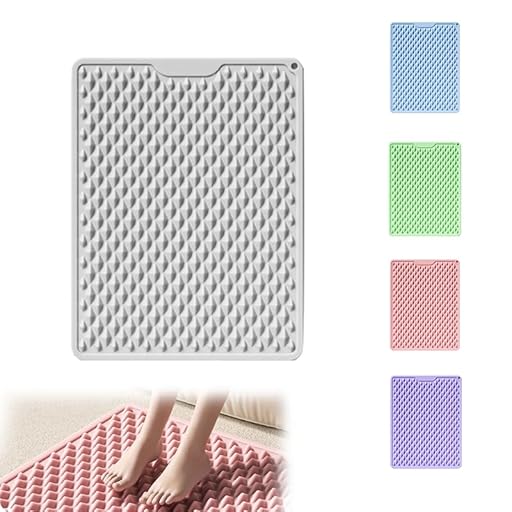 LmlJoo Silicone Cushion Portable Foot Reflexology Pad Foldable Foot Massage Mat Pressure Point Massage Mat Anti-Fatigue Standing Desk Mat Standing Pad Relieves