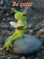 Vista 2 de Estatua de rana en miniatura de jardín, sonrisa todos los días