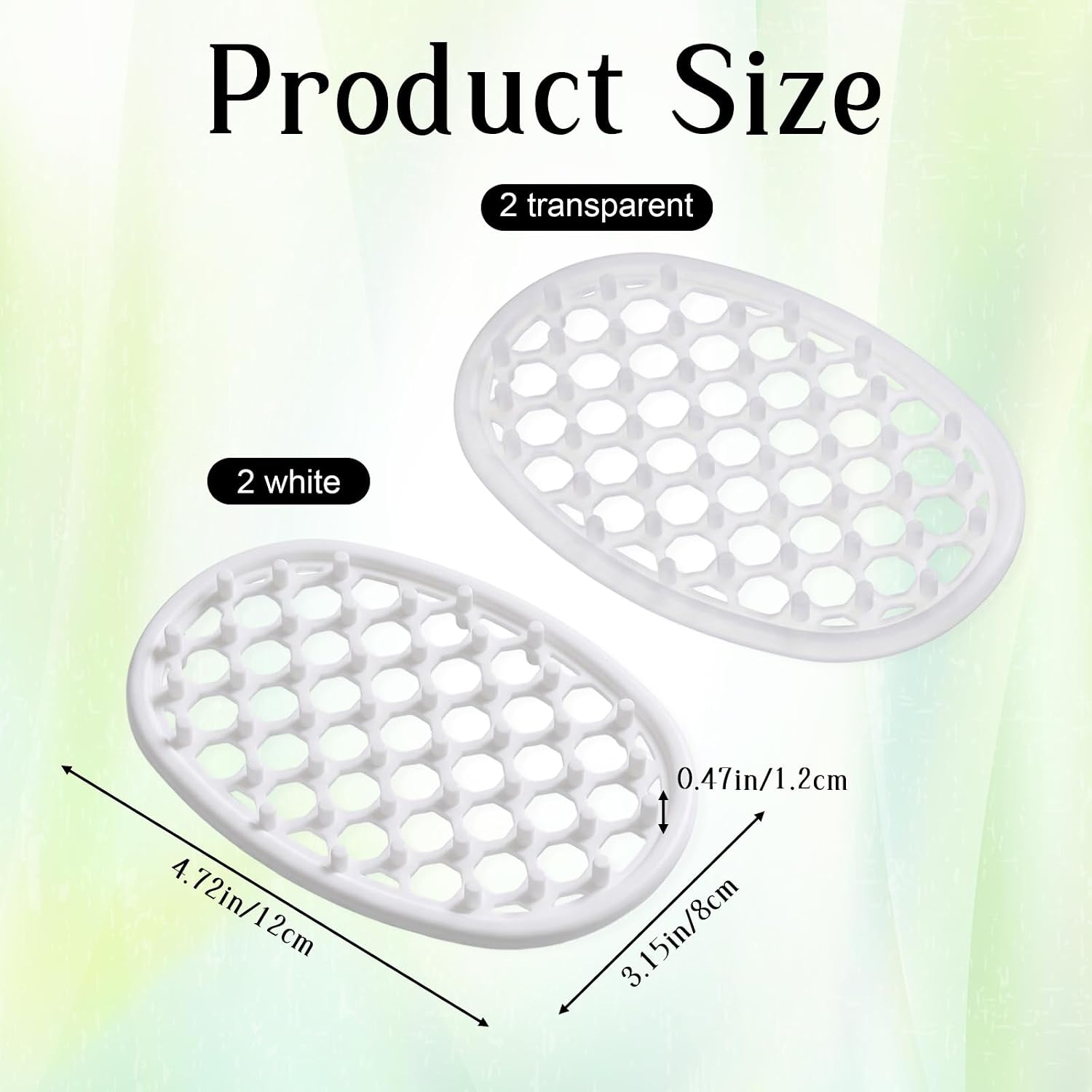 4Pcs Soap Holder Silicone Soap Holder Simplicity Oval Bar Dish