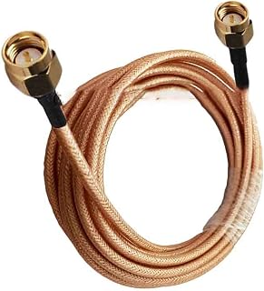 NOGRAX SMA Male to SMA Male Connector RG400 Double Shielded Copper Braid Coaxial Cable 50ohm 10/15/20/30/50CM 1/2/3/5/10M (Color : 50cm)