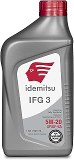 Idemitsu IFG 3 5W-20 Full Synthetic Motor Oil – 1 Quart SP/GF-6A Certified Engine Oil for TGDI & PFI Engines | Engineered for Maximum Efficiency and Protection