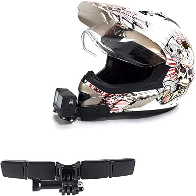 Kit di montaggio per casco da moto con cuscinetti curvi adesivi per GoPro  Hero 10, 9,