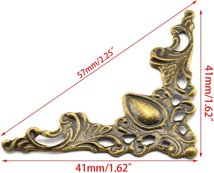 24pcs Furniture Decorative Edge Cover Antique, Bronze image 4