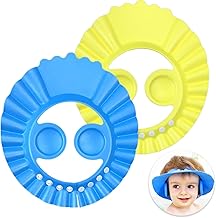 2 x Baby Shower Caps, Shampoo Caps for Baby, Adjustable Visor Bath Cap, Baby Bath Cap, Children's Shampoo Hat, for Babies, Toddlers, Children (2 Colours)