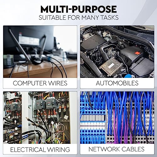 image for RamPro 125pc 18 Sizes Rubber Grommet Kit - Includes Grommets for Wirin