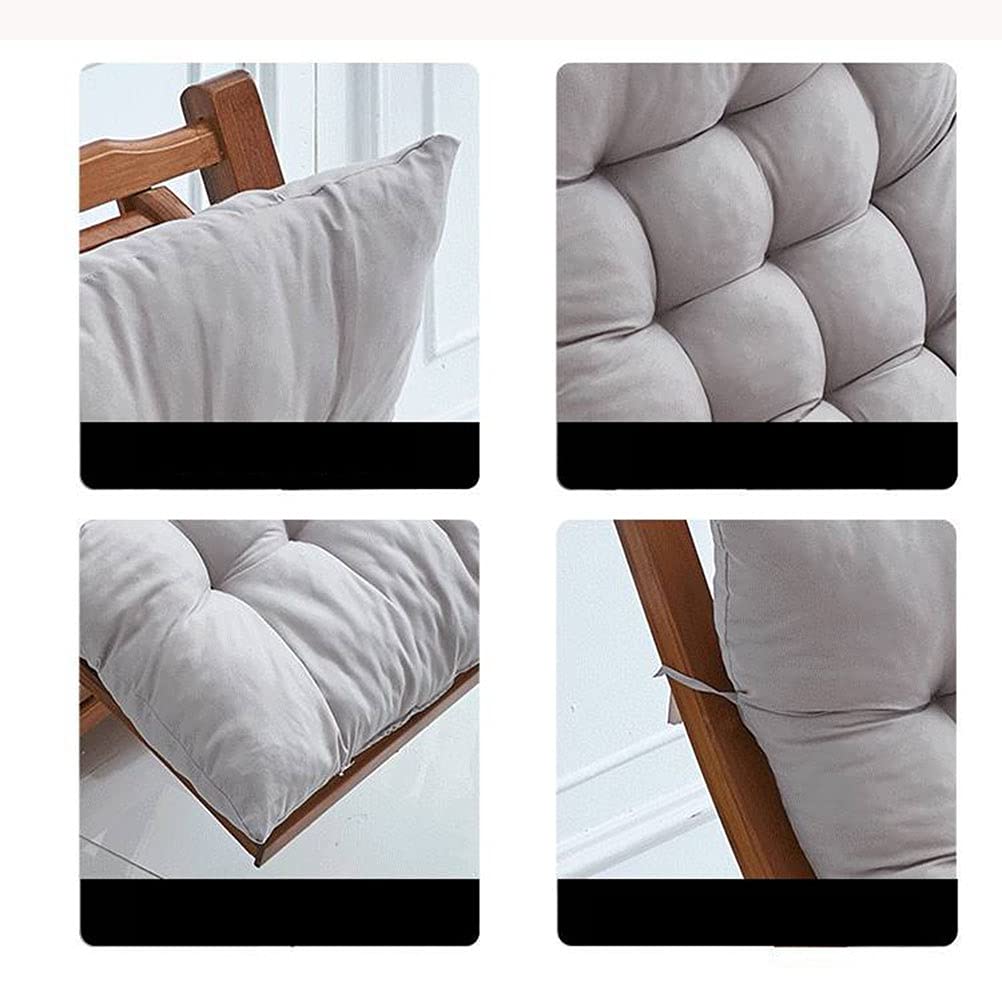 Schommelstoel kussens, indoor en outdoor patio hoge stoel kussens, schommelstoel kussens met banden, ligstoel kussens voor tuin, geschikt voor outdoor indoor home office