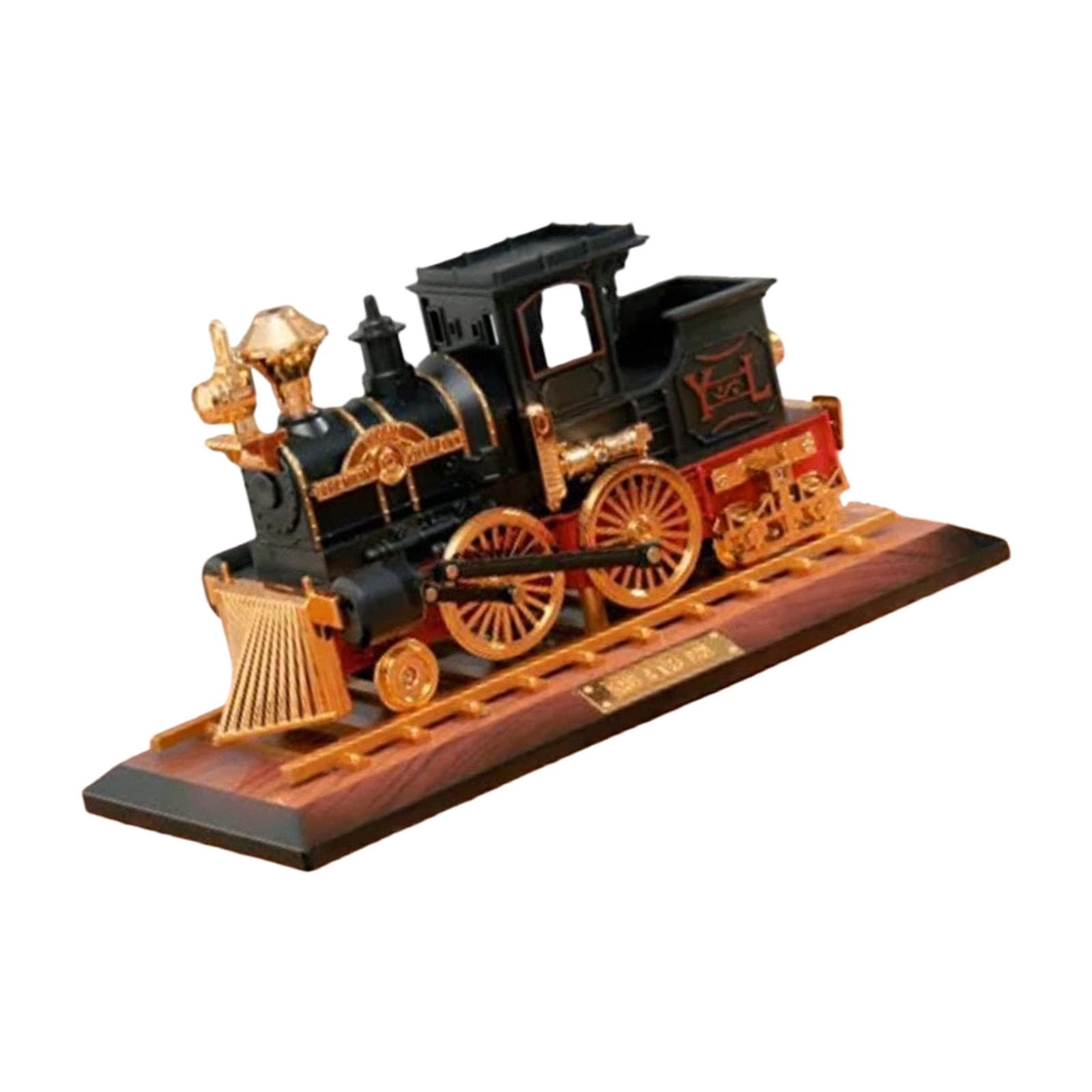 Nostalgic Railway Train Antique Car Model Music Box Hand Cranked Mechanical Ornament Home Desk Shelf Decors Gift Classical Railway Train Antique Car Model Musical Box Hand Wind Up Mechanism