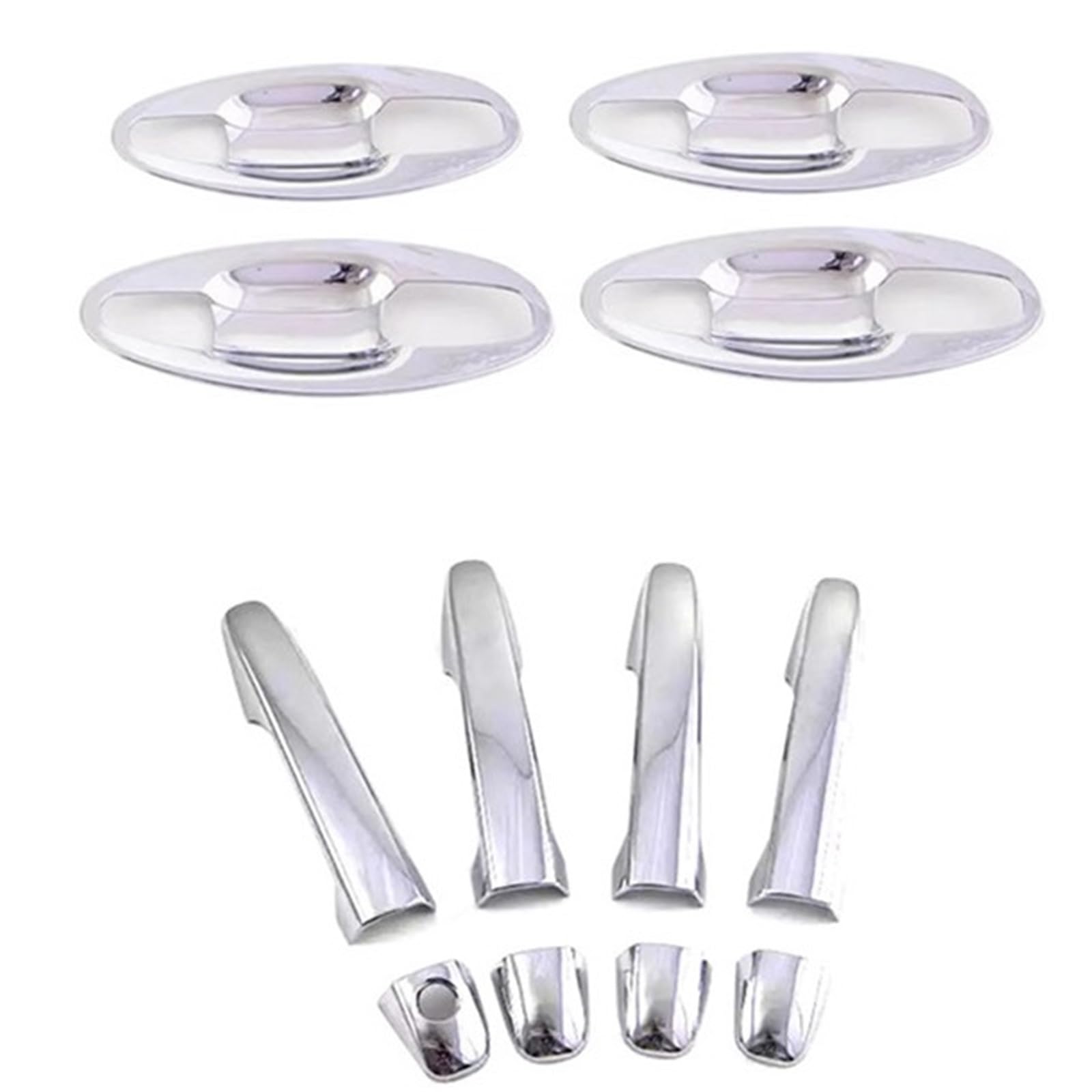 BQWYEDPL Chrome Car Exterior Door Handle Bowl Sticker Cover Styling Mouldings Fit for Subaru XV 2011-2016 Car Door Latch Handle