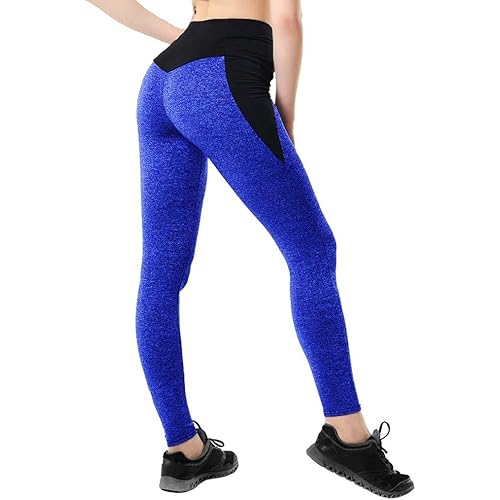 TRENDINAO Women's High Waisted Athletic Leggings,Casual Tummy Control Elastic Curve Workout Yoga Pants