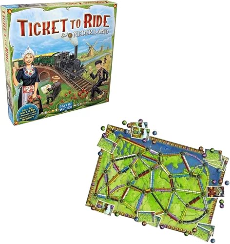 Miniatura 3 de Asmodee Ticket to Ride Nederland Juego de mesa EXPANSIÓN – Juego de estrategia de construcción de rutas de tren, divertido juego familiar para niños