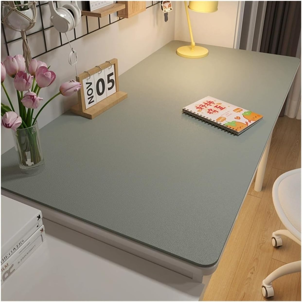 Mouse Pad Portable Large Game Table Pad Computer Keyboard Table Pad(Gray,80 * 140cm)