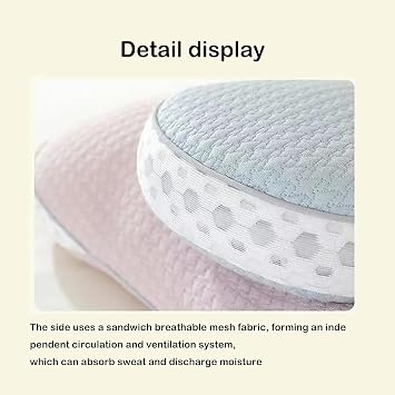 Buckwheat Neck Pillow, Adjustable Cervical Roll Pillow for Side & Back Sleepers, Cylinder Bolster with Cooling Washable Organic Cover, Firm Support for Neck Pain Relief(White)