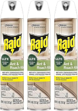 Raid Ant and Roach Killer 11 Ounce Pack of 3