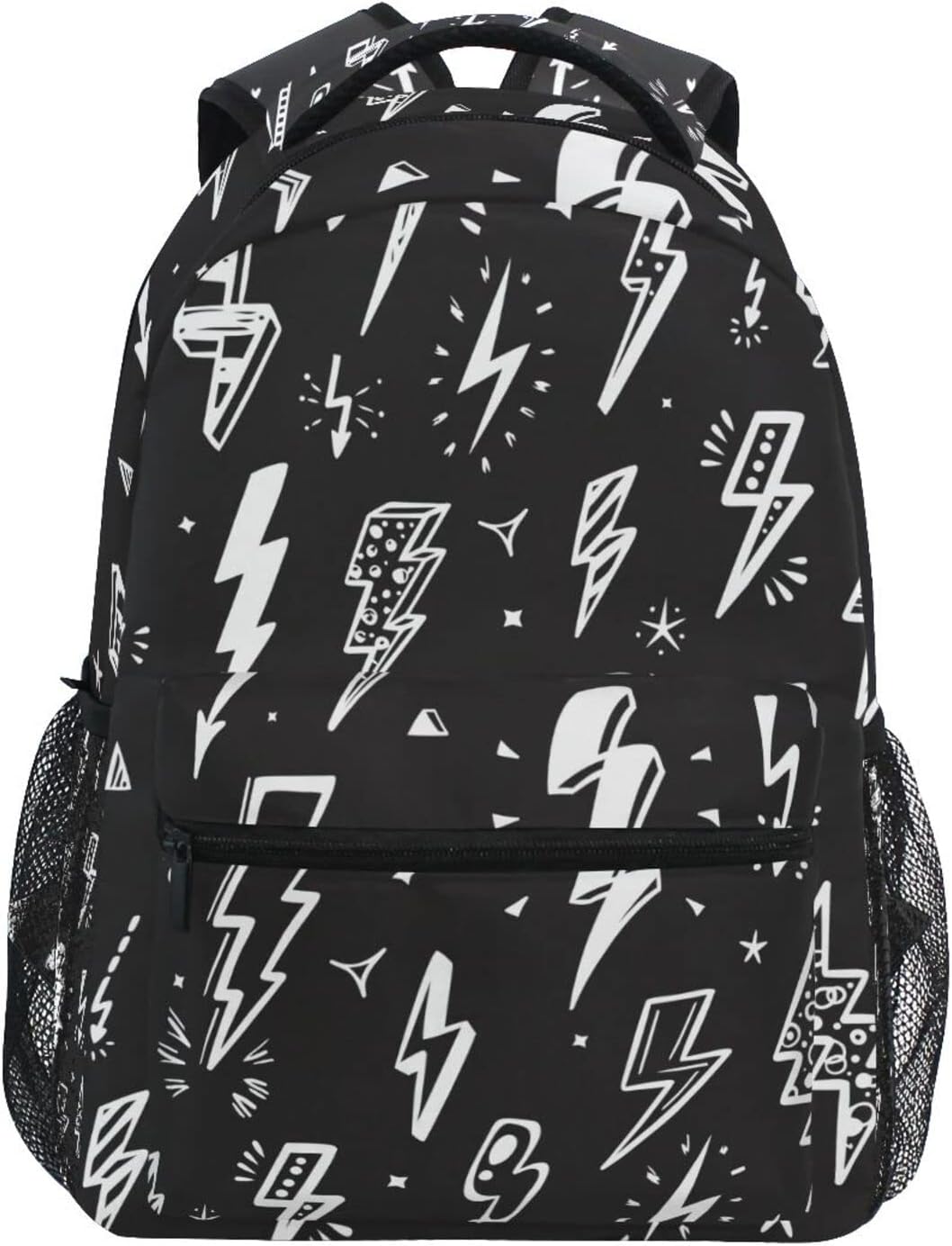 Krafig Lightning Bolts Boys Girls Kids School Backpacks